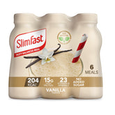 SlimFast Ready To Drink Shake, Tasty, Balanced Shake with Vitamins and Minerals, No Sugar, Vanilla Flavour, 6 x 325 ml Multipack, Packaging May Vary